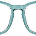 TIJN Blue Light Blocking Glasses for Women Men Clear Frame Square Nerd Eyeglasses Anti Blue Ray Computer Screen Glasses ((06)-seagreen)