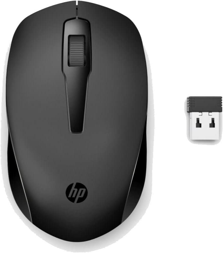 HP 150 Wireless Mouse, 3-Button with Dual Control Scroll Wheel 1600 DPI Optical Sensor with Ergonomic Design for All-Day Comfort for Lefty or Righty Use (2S9L1AA#ABL)