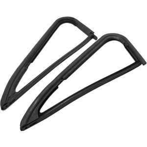 Silscvtt 1 Pair Black Rubber Front Vent Glass Window Weatherstrip Seals Set Replacement for Chevy Blazer 1981-1991 C/K Series 1981-1986 Pickup Truck Replacement for VWK111081 1AWSD00327