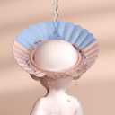 Safe Shampoo Shower Bathing Protection Bath Cap Soft Adjustable Visor Hat for Toddler, Baby, Kids, Children (Pink Lotus)