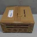 Gardner Pet Slow Water Bowl for Dogs, 2L/68oz Spill-Proof Pet Water Bowl with Floating Disk, Stainless Steel No-Spill Water Dispenser for Medium Pets (White)