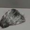 BECUS Gray Wig for Women, Pixie Cut Short Wigs for White Women, Grey Synthetic Wigs Natural Looking, Short Layered Hair with Free Wig Cap Party,Dairy