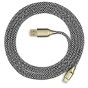 CCY-10' USB-C Braided Cable – Silver