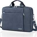 Ferkurn 17 17.3 Inch Laptop Bag Women Men Compatible with HP Envy Pavilion Omen/LG Gram/MSI/Dell Inspiron XPS/Lenovo Thinkpad/Acer, Shoulder Strap Carrying Briefcase Messenger Computer Bag Case, Grey