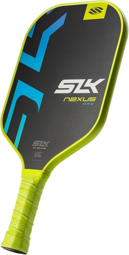 2025 SLK Nexus Pickleball Paddle | SpinFlex Surface and Graphite Pickleball Paddle Face | 13mm SX4 Polymer Core for Ultimate Consistency (Blue)