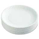 AJM Packaging - AJMPP9GRAWH Corporation PP9GRAWH Paper Plates, 9" Diameter, White, 12 Packs of 100 (Case of 1200)