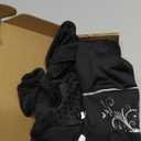 EZPACE Convertible Running Mittens for Women Cold Weather Fingerless Gloves Warm for Winter (Small-Medium, Black)