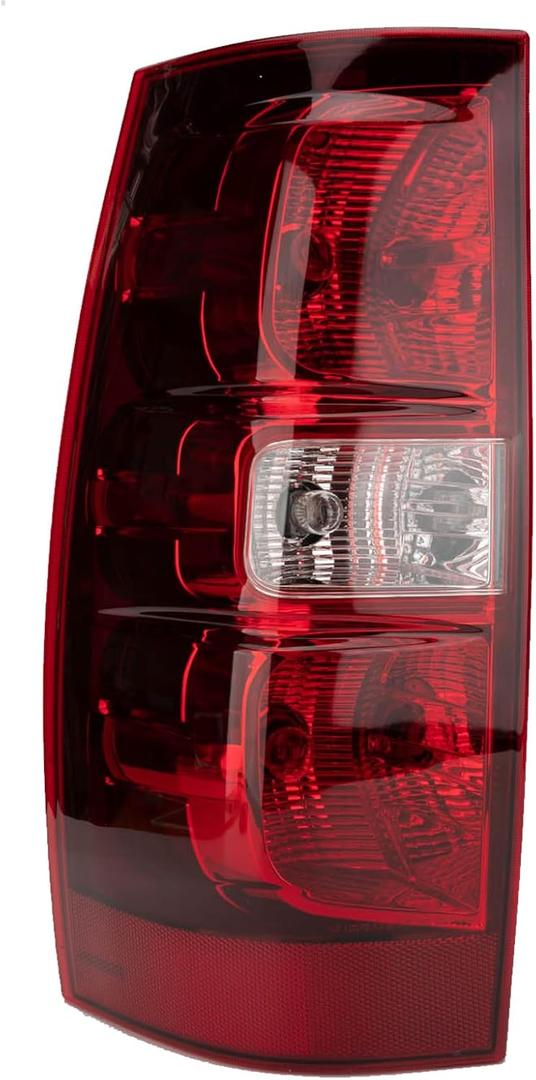 Tail Light Assembly Compatible With 2007-2014 Chevy Tahoe Suburban Left Driver Side Rear Brake Lamps With Bulb Inside And Wiring Harness Replaces# GM2800196 25862701 22837923