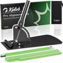 KELOB Golf Alignment Sticks Holder with Angle Adjustment, Detachable Rods with Metal Joints, Golf Swing Training Aid for Putting, Full Swing, Posture Correction, Portable Golf Trainer