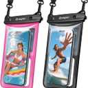 Rynapac Waterproof Phone Pouch Floating - 2Pack, [Up to 8.5''] IPX8 Waterproof Phone Case with Lanyard for iPhone 17 16 15 Pro Max, Touchscreen & Underwater Photography, Beach Essentials