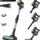 Cordless Vacuum Cleaner, Lightweight Stick Vacuum Cleaner, 6 in 1, Self-Standing with Powerful Suction, 180° Bendable Wand Rechargeable Cordless Vacuum for Hardwood Floor (Green)