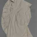 Moosfor Round Spandex Tablecloth, Elastic Fitted Waterproof Tablecloths for 36"-44" Tables, Stretch Washable Picnic Table Cover for Camping, Dining, Indoor and Outdoor, Beige