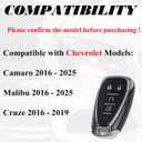 SUPALAND Key Fob Replacement Fits for Chevrolet Malibu Camaro 2016 2017 2018 2019 2020 2021 2022 2023 2024 2025 Cruze 16-19 Smart Proximity Keyless Entry Remote Start HYQ4EA HYQ4ES 13508769 433 MHz