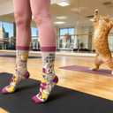 ANTI BASIC Novelty Cat Socks Gift for Women(fits Women shoe size 6-12)