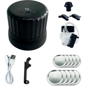 Mason Jar Vacuum Sealer Kit, Electric Sealer for Wide, Regular Mouth Mason Jars, Portable Vacuum Sealer for Jars, Birthday Gifts for Her, Gifts for Mom, Grandma