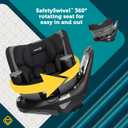 Safety 1st Turn and Go 360 ST Rotating All-in-One Convertible Car Seat, SafetySwivel Technology, SecureTech Installation, 3-in-1 Rear-Facing, Forward-Facing, Booster, 5-100 lbs, Skyline. (MFD: 7/16/2024)