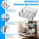 UPGRADED WD28X30219 WD28X35779 Dishwasher Upper Rack Compatible with GE Dishwasher Rack Replacement Parts,WD28X25018 WD28X22626 WD28X23156 WD28X25491 WD28X24421 GE Dishwasher Upper Rack with Wheels