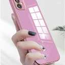 Compatible with Samsung Galaxy A04 Case Silicone Pink, Plating Phone for Samsung A04 Case Shockproof Thin and Soft Cover (Purple)