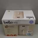 bella 6 Qt Slim Air Fryer, Fits-anywhere Kitchenware, EverGood Ceramic Nonstick Coating, Adjustable Temperature, 6 Preset Cooking Options, 60 Min Auto Shutoff w Audible Tone, 5lb Capacity, Oatmilk