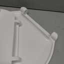 Centoco 3 inch Raised Toilet Seat for Seniors, Round, Closed Front With Cover, Plastic, Made in the USA, 3L440STS-001, White
