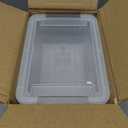 Citylife 4 Packs Small Storage Bins with Lids 3.2 QT Plastic Storage Containers for Organizing Stackable Clear Storage Boxes