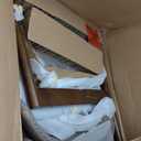 COLAMY Wooden Dining Chairs Set of 2, Modern Fabric Upholstered Kitchen Chairs, Farmhouse Dining Room Chair with Foot Pegs, Camel