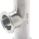 QiiMii Tri Clamp 1.5" instrument Tee Tri Clover Tee Fittings 3 Way Stainless Steel SS316L,38mm Pipe OD(1.5 Inch),Used In Pharmacy