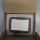 2x3 Picture Frame with 1x2 Mat - Natural Walnut Wood Mini Rustic Frame, Wall & Tabletop Display for Baby & Pet Photos (2x3,Walnut)