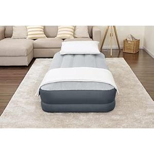 Air Mattress Supersoft Snugable Top Extra Durable Tough Guard Small, Grey