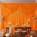 10 X 12ft Orange Backdrop Curtains Wrinkle-Free Wedding Drapes for Backdrop, W5' x H12'