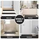 Non-Slip Stair Treads for Wooden Steps  15-Pack 30" x 8" Carpet Stair Treads for Indoor Wood Stairs, Durable Rugs for Dogs, Kids & Elderly, Easy to Install & Remove, Washable Stair Covers(Dark Grey)