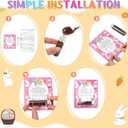 Qinyoung 24 Set Easter Candy Bottle Craft Kit DIY Bunny Bait Set with Cards Glass Bottles OPP Self-Adhesive Bag for Easter Basket Stuffers Egg Hunt Fillers Party Supplies Exchange Gifts Bulk