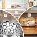 GOLDEN KEY 3 Pcs Stainless Steel Snack Containers with Lids,Stainless Steel Bento Lunch Box with 5 Compartments,Bento Box for Kids or Adults,Snackle Box Container for School, Home, and Travel (Large)