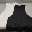 SnowElve 2 Pack Mens Workout Tank Tops Sleeveless Tee Shirts Men Muscle Shirt Gym Cotton T Shirts Running Beach Loose Fit Tee, M