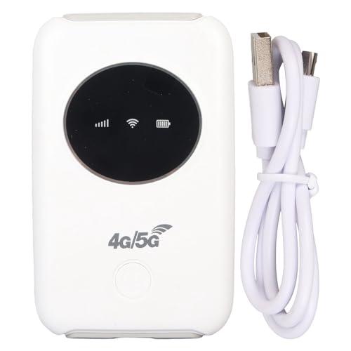 4G LTE USB Mobile Router 300Mbps Unlocked 4G 3200mAh Battery Mobile Router with SIM Card Slot Portable Internet for Travel, Motorhomes and Campers