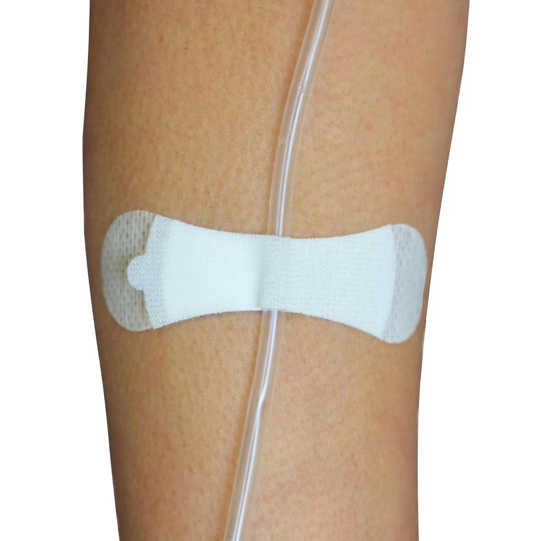 TIDI 3200S-10PK Grip-Lok Small Securement Device  Pack of 10  Catheter Stabilization Device  White  Flexible Material  Low-Profile Design for Comfort Home Healthcare  Medical Supplies