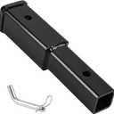 CPROSP 8'' Hitch Extension/Extender, Fits for 2" Receiver Tube Tow Bar Steel Shank Heavy Duty 6000 lbs, Hitch Receiver Extension with 5/8'' Pin Hole