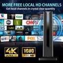 Digital TV Antenna for Smart TV Indoor,2026 TV Antenna with 3M Stick Base, 360&Long Range Reception HDTV Antenna for Local Channels, Easy Installation Antennas for TVs Without Cable (7.0 in)