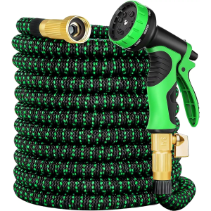 Expandable Garden Hose 150 ft with 10 Function Nozzle Sprayer