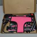 PoyPet Dog Harness No Pull, Reflective Adjustable No Choke Pet Vest with Front & Back Clips, Soft Padded and Control Training Handle for Large Dogs(Pink,XL)
