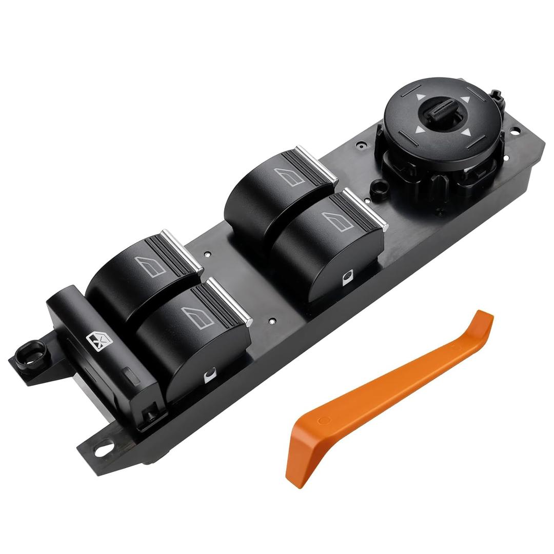 Power Master Window Switch Compatible with Ford Escape Focus C-Max Transit Connect L4 2014 2015 2016 2017 2018, Driver Left Side Window Switch 3 Pins, Replacement for F1EZ14529B, CV6Z14529A