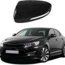 Glossy Black Side Mirror Cover Caps Replacement for 2011-2015 Kia Optima K5, Directly Replace Style, Not Sticker Style