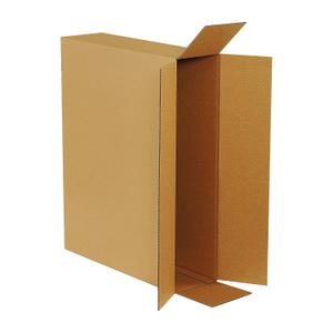 BOX USA Shipping Side Loading Moving Boxes 26" x 6" x 20" (10 Pack) Large Corrugated Cardboard Packaging Boxes - Shipping, Packing, Moving, and Storage Box for Home or Office - 10 Pack