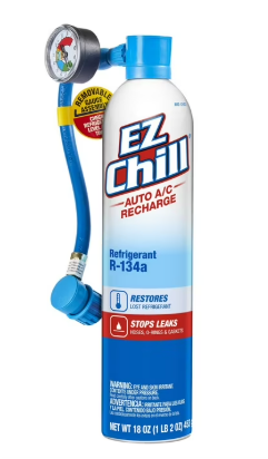 EZ Chill Auto Air Conditioning R-134A Refrigerant Recharge Kit - 18 OZ