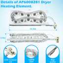 UpgradedW11045584 W11344457 8527865 WP3387747 Heating Element for Maytag Bravos XL Kenmore &Whirlpool Duet Cabrio Dryers MEDB835DW4 MED6230RHW1 MED6230HW2 MED5630HW1 MED5630HW2 WED5100HW1MED9700SB0