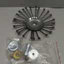 8 inch Steel Wire Trimmer Head, Unbreakable Wired Trimmer Blade Yard Patio Wire Weed Eater Head Trimmer Head Replacement with 2 Pack of Adapters kit for Weed Wacker