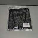 Rooscier Women's Notch V Neck Ribbed Knit Slim Fit Short Sleeve Basic T Shirts Blouse Tops (Black, M)