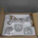 Vintage Bathroom Light Fixtures, Gold Bathroom Vanity Light, Matte Antique Brass Finish with Crystal Glass Shade, Wall Sconces Lighting for Bedroom, Living Room, Hallway (Gold, 3-Light)