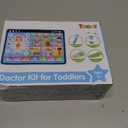 Doctor Kit for Girls Boys 1 Years Old, Interactive Doctor Tablet with Sound & Music, Doctors Pretend Playset with Stethoscope, Baby Toys for Ages 1 2 3, Ideal Christmas Birthday Gifts for Kid Toddler