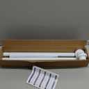 Tension Curtain Rod 30-63Inch White Shower Curtain Rods for Windows Shower Rod Adjustable Curtain Rod No Drilling Spring Curtain Rod Tension Rods for Bathroom,Closets,Doorway,kitchen